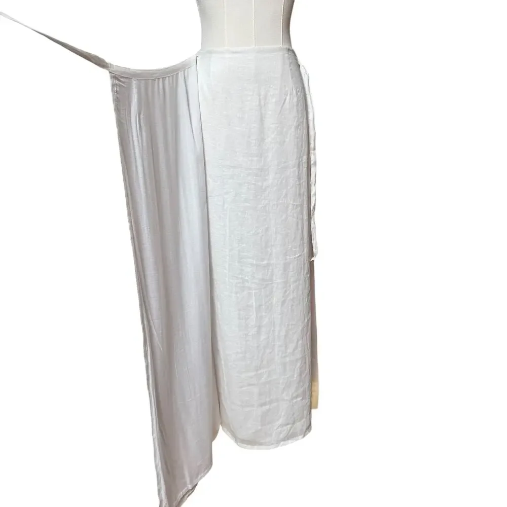 Faithfull The Brand Elodia Wrap Skirt 100% Linen 4 High Waist Side Tie-fastening - Picture 10 of 16